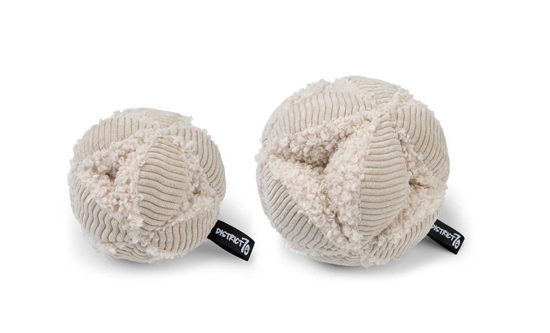 ​District 70 BOBBY Schnüffelball aus Cord & Teddy "creme" merengue