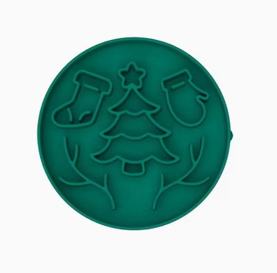 Slowfeeder für Weihanchten mit Saugnäpfen grün