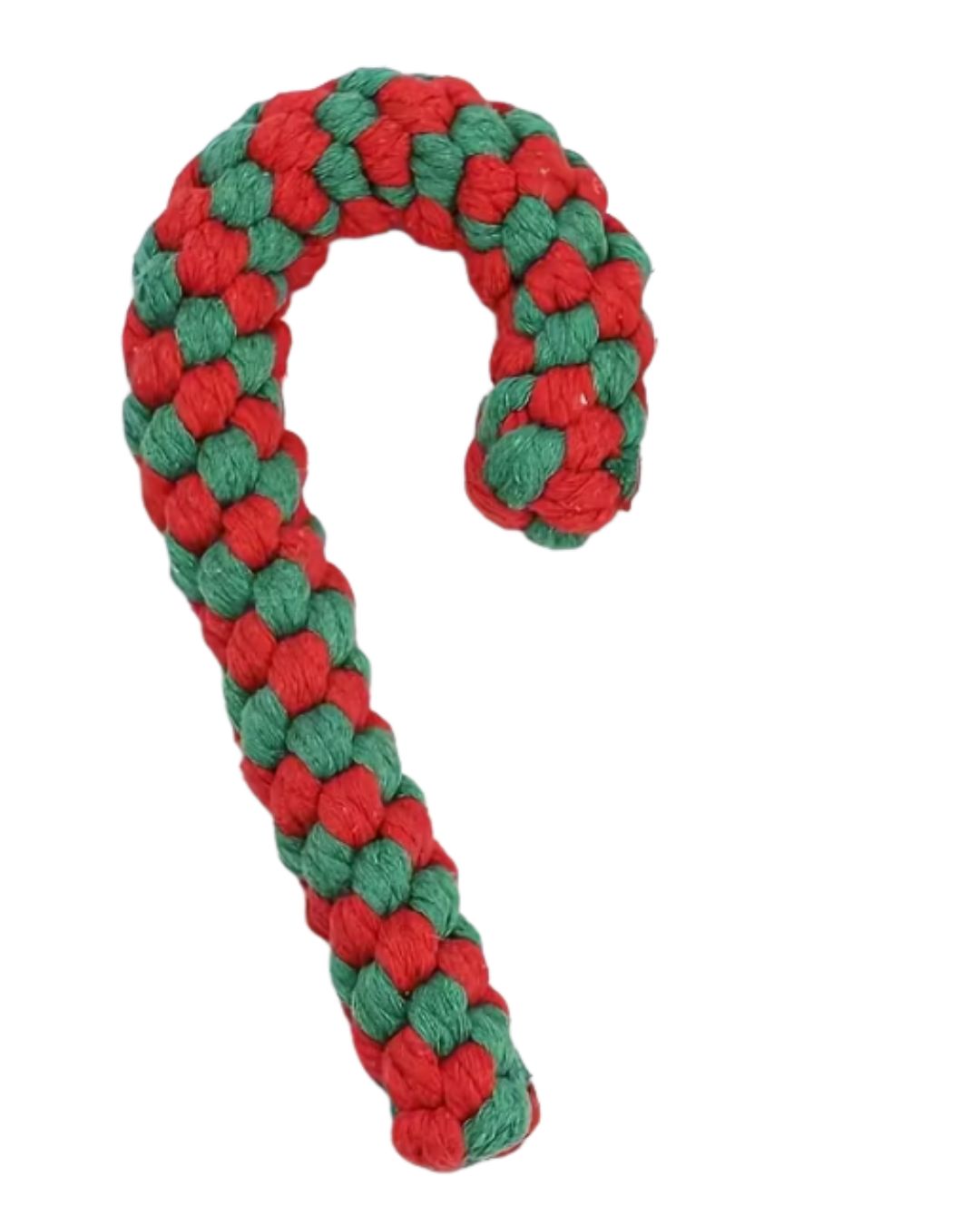 Zahnpflege Kauspielzeig weihnachtliche Zuckerstange rot grün