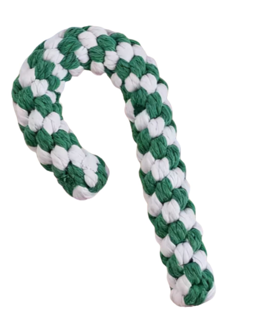 Zahnpflege Kauspielzeig weihnachtliche Zuckerstange grün weiß