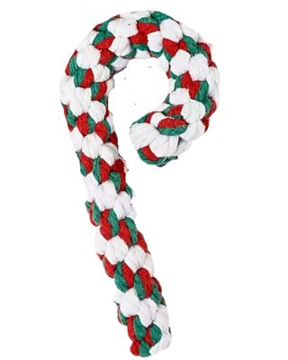 Zahnpflege Kauspielzeig weihnachtliche Zuckerstange grün weiß rot