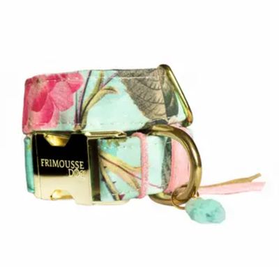 Frimousse Hundehalsband Baumwolle BOHO "Topaz"