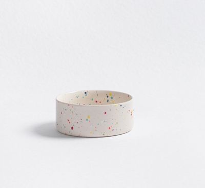 Hundenapf Keramik gebrannte Glasur weiß Hundenapf Keramik gebrannte Glasur weiß