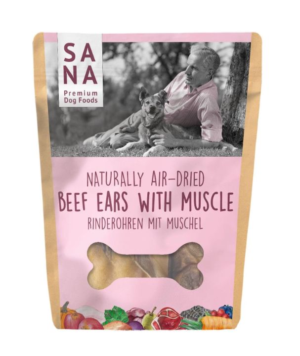 Sana Rinderohr mit Muschel 2Stk Sana Rinderohr mit Muschel 2Stk