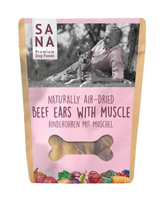 Sana Rinderohr mit Muschel 2Stk Sana Rinderohr mit Muschel 2Stk