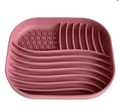 Schleckmatte Slowfeeder Flag eckig  rot