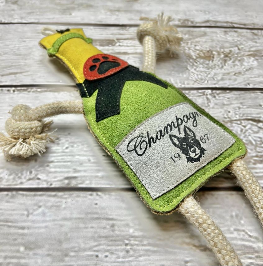 Hundespielzeug Champagne Paw Leder Hundespielzeug Champagne Paw Leder