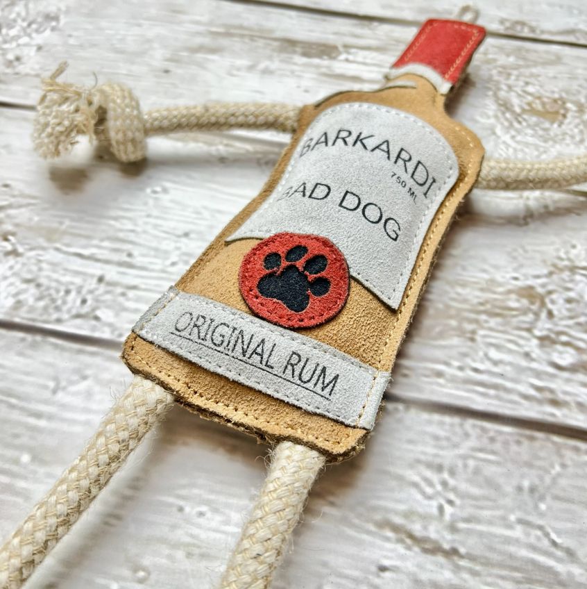 Hundespielzeug Barkardi Rum Leder Hundespielzeug Barkardi Rum Leder