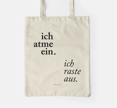 typealive Baumwolltasche "ich atme ein"