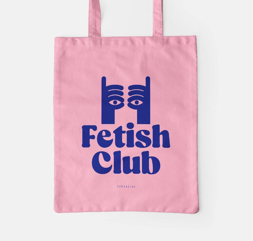 typealive Baumwolltasche IDog Fetish Club