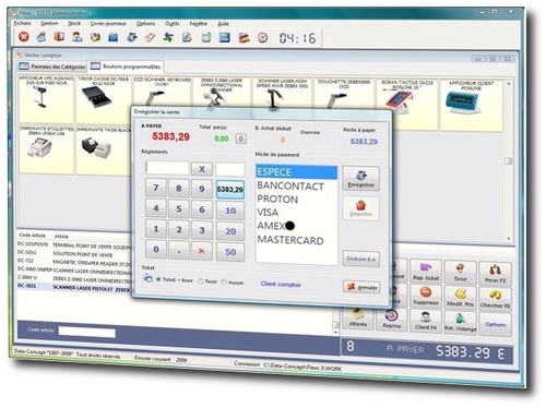 Logiciel de Caisse et Gestion