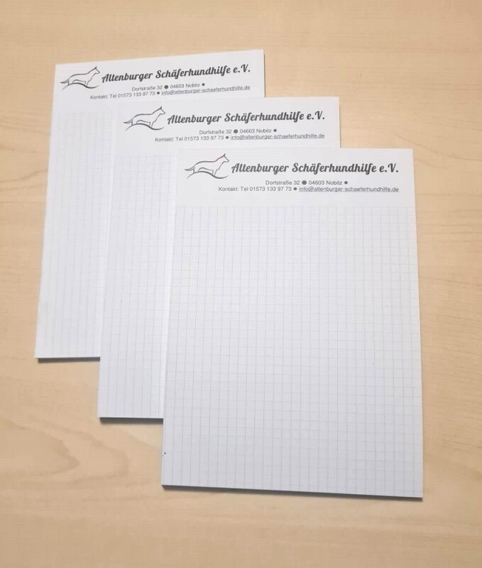 Schreibblock, kariert