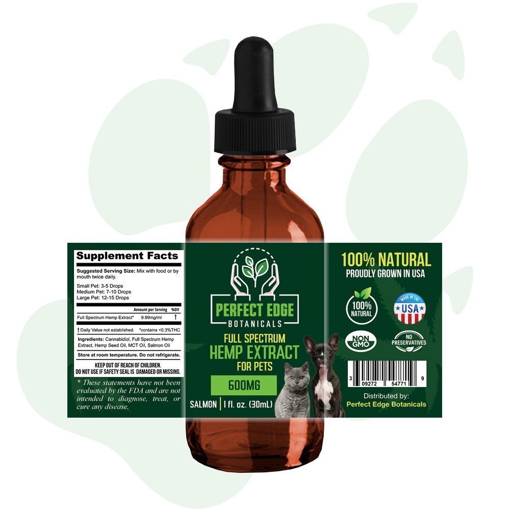 Hemp Extract Pet Tincture 600mg