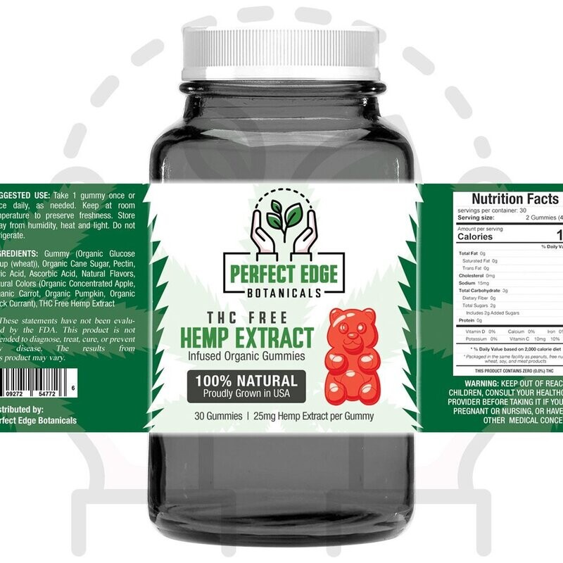 THC FREE Hemp Extract Gummies 750mg