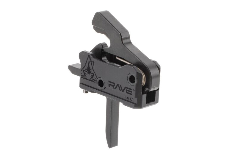 Rise Armament Rave 140 AR-15 Trigger - Flat Bow - Anti-Walk Pins