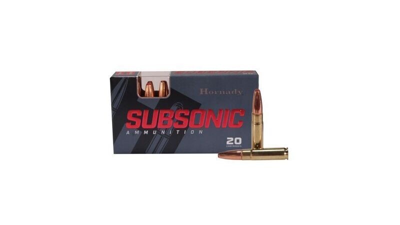 Hornady Subsonic .300 AAC Blackout 190 Grain Subsonic eXpanding Centerfire Rifle Ammunition 80877