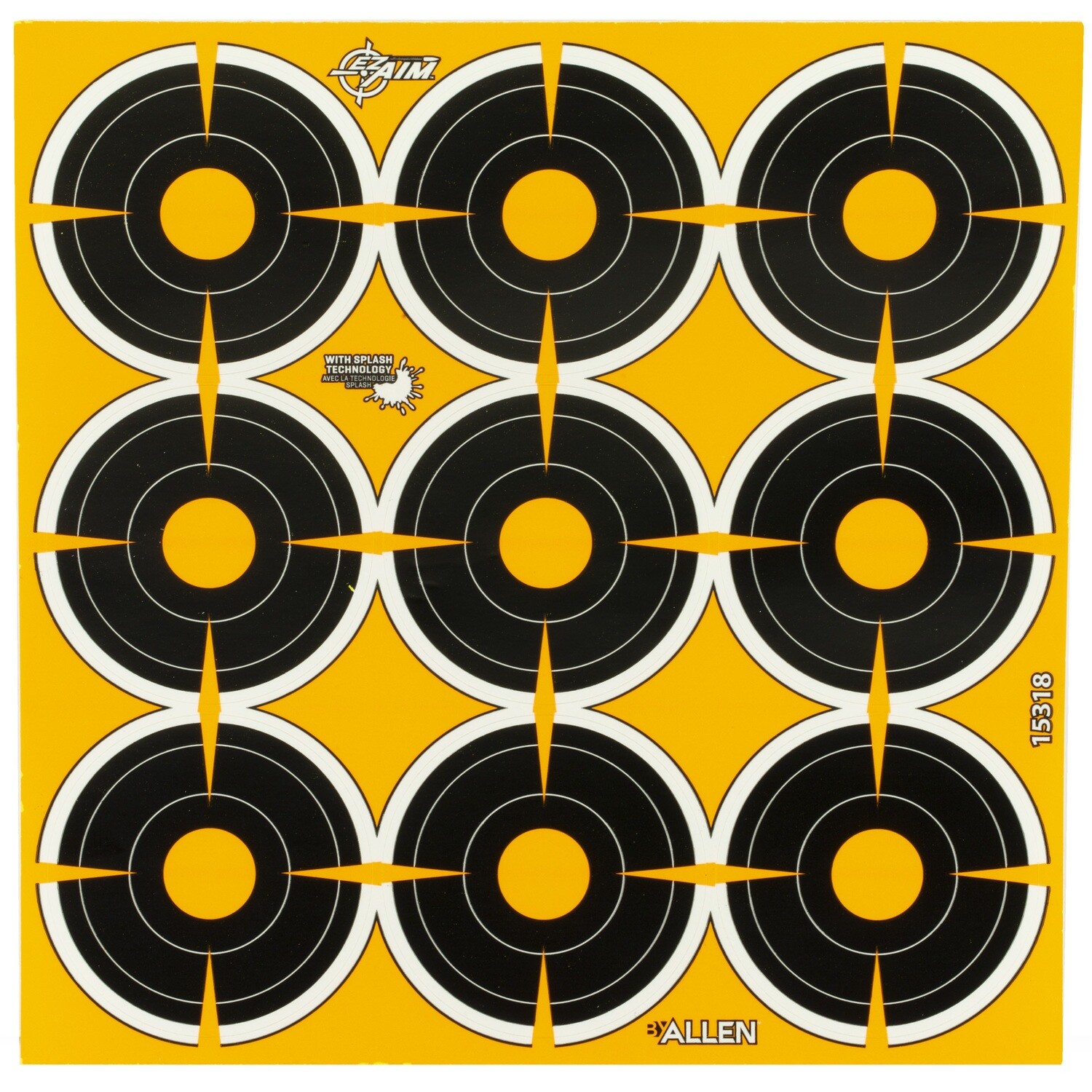 Allen Ez Aim 2" Bullseye 12 Sheets