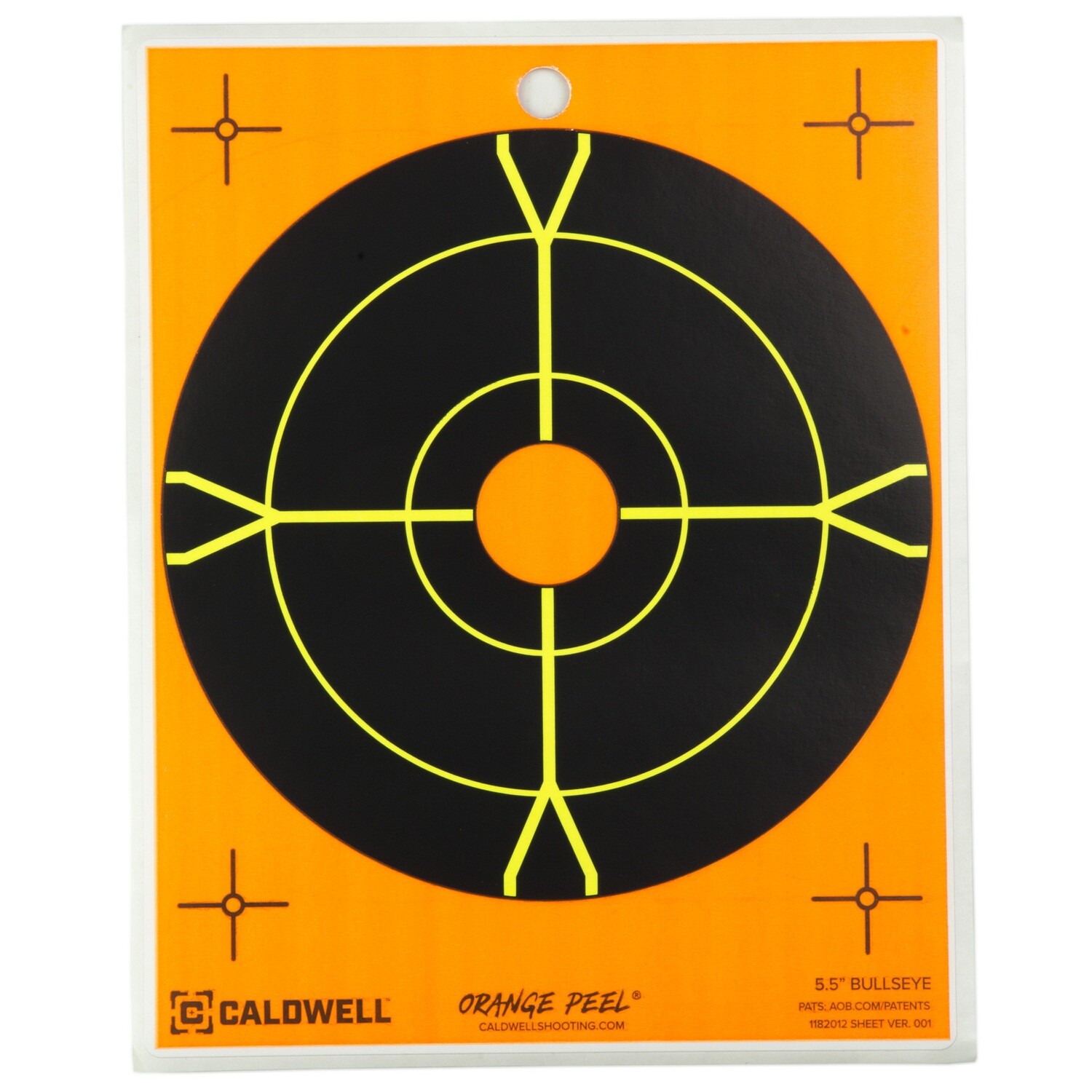 Caldwell Bullseye Trgt 5.5", Pack: 10 pack