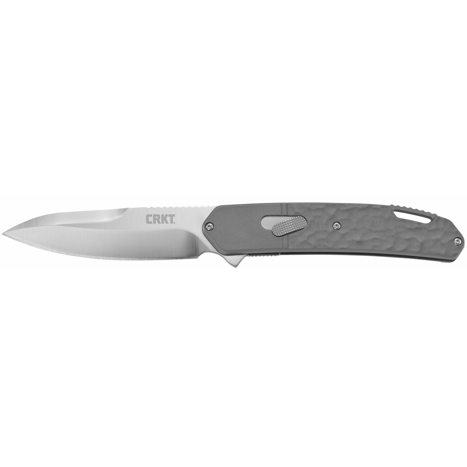 Crkt Bona Fide 3.59" Plain, Color/Finish: Silver