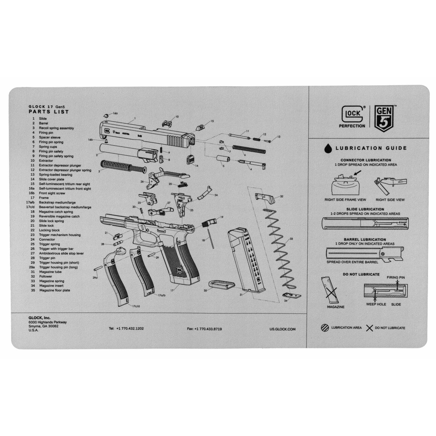 Glock Oem Gen 5 Bench Mat