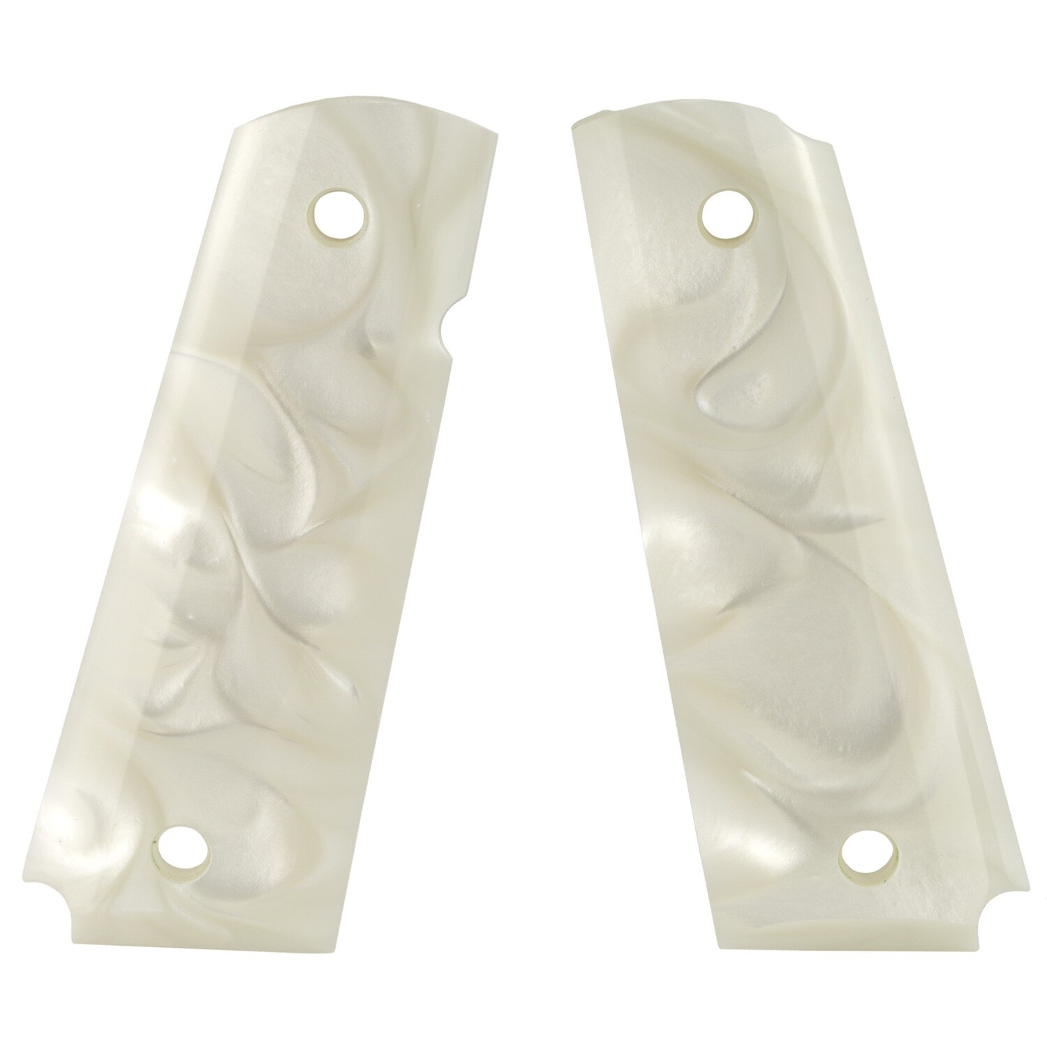Hogue Grip 1911 Govt Pearl Ambi, Finish/Color: White