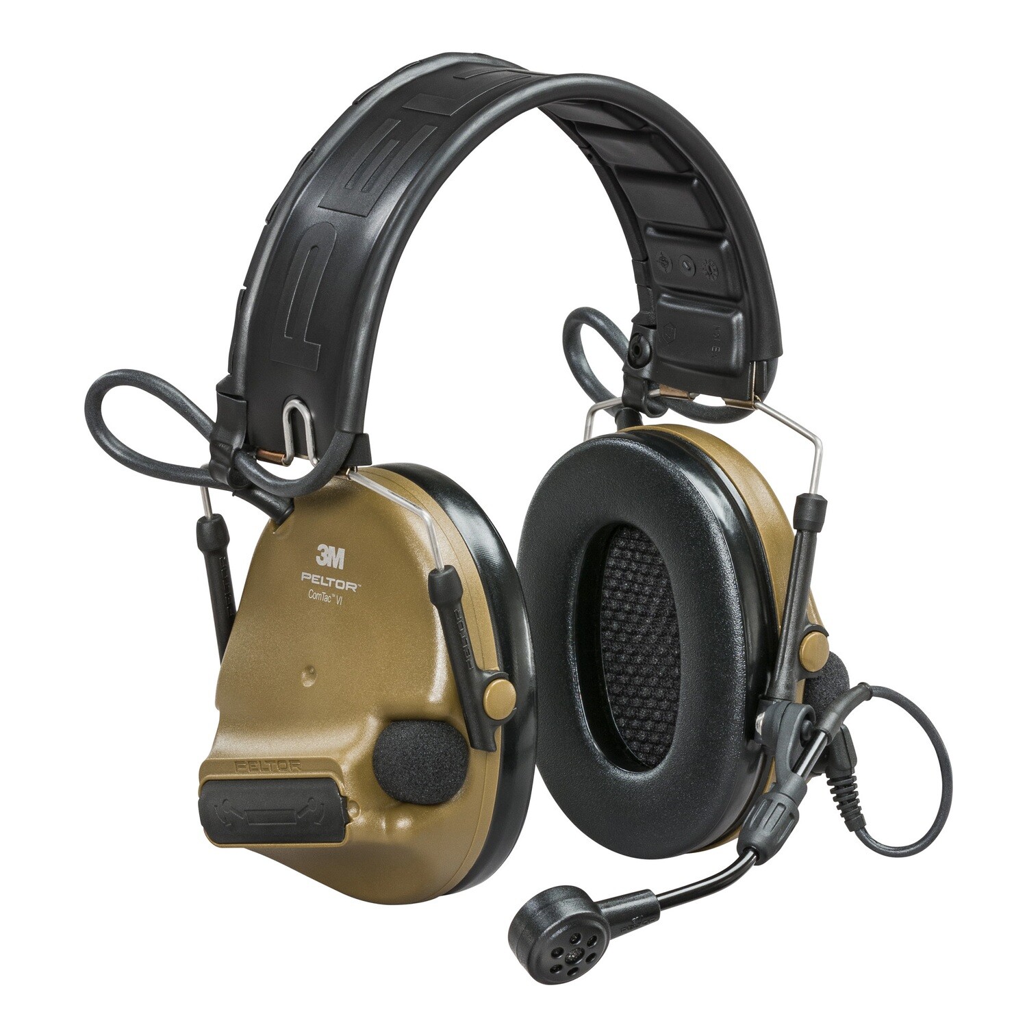 Peltor Comtac Vi Defender, Color: Coyote Brown