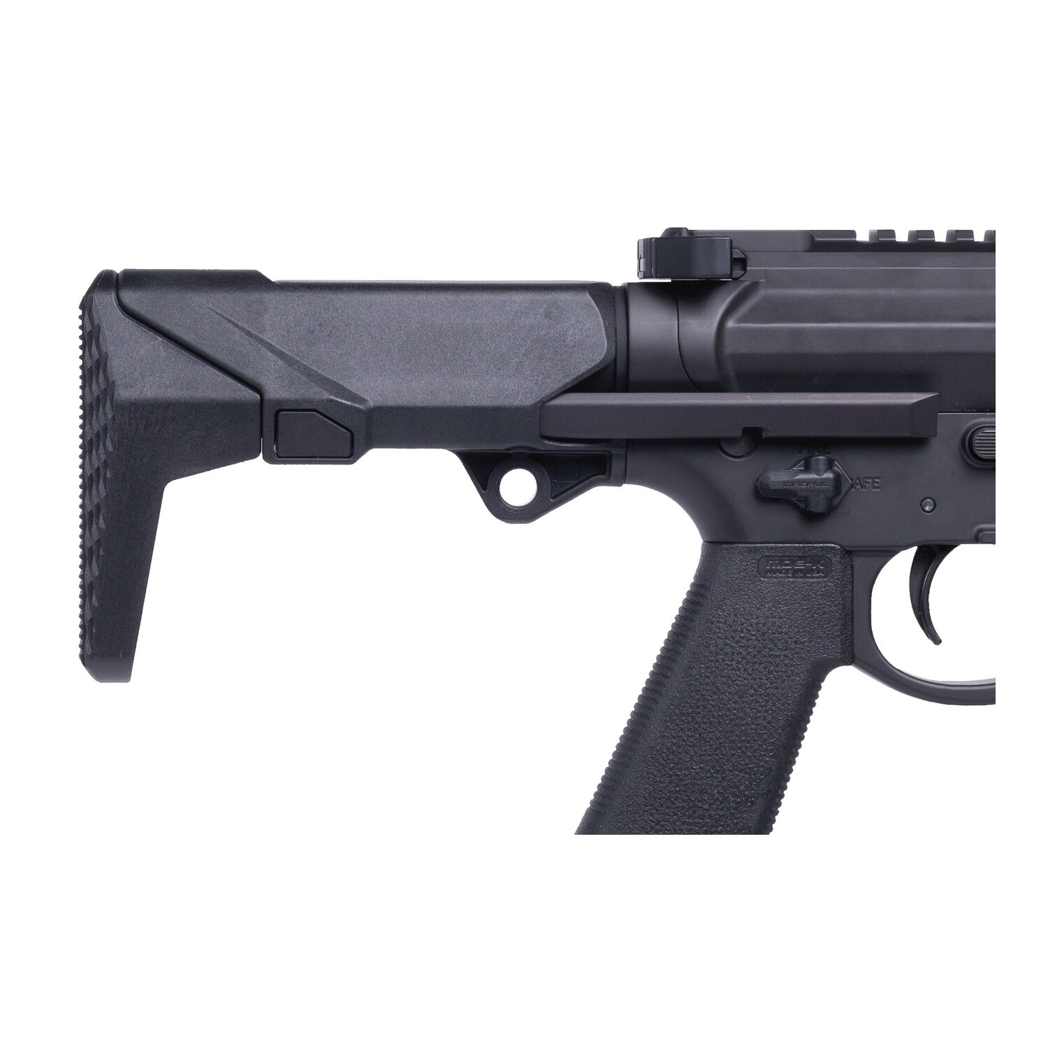 Q Shorty Stock, Color/Finish: Black