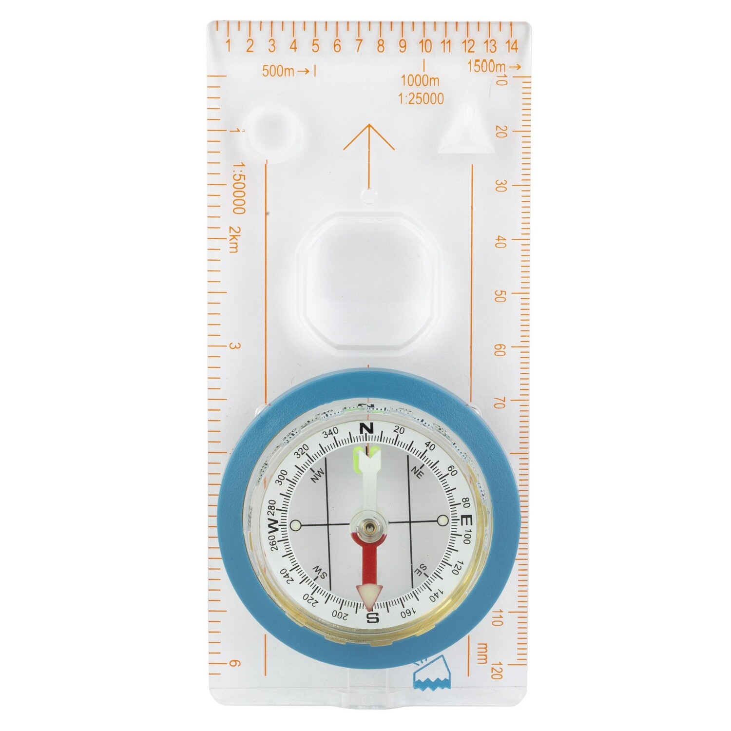 Ust Deluxe Map Compass Blue
