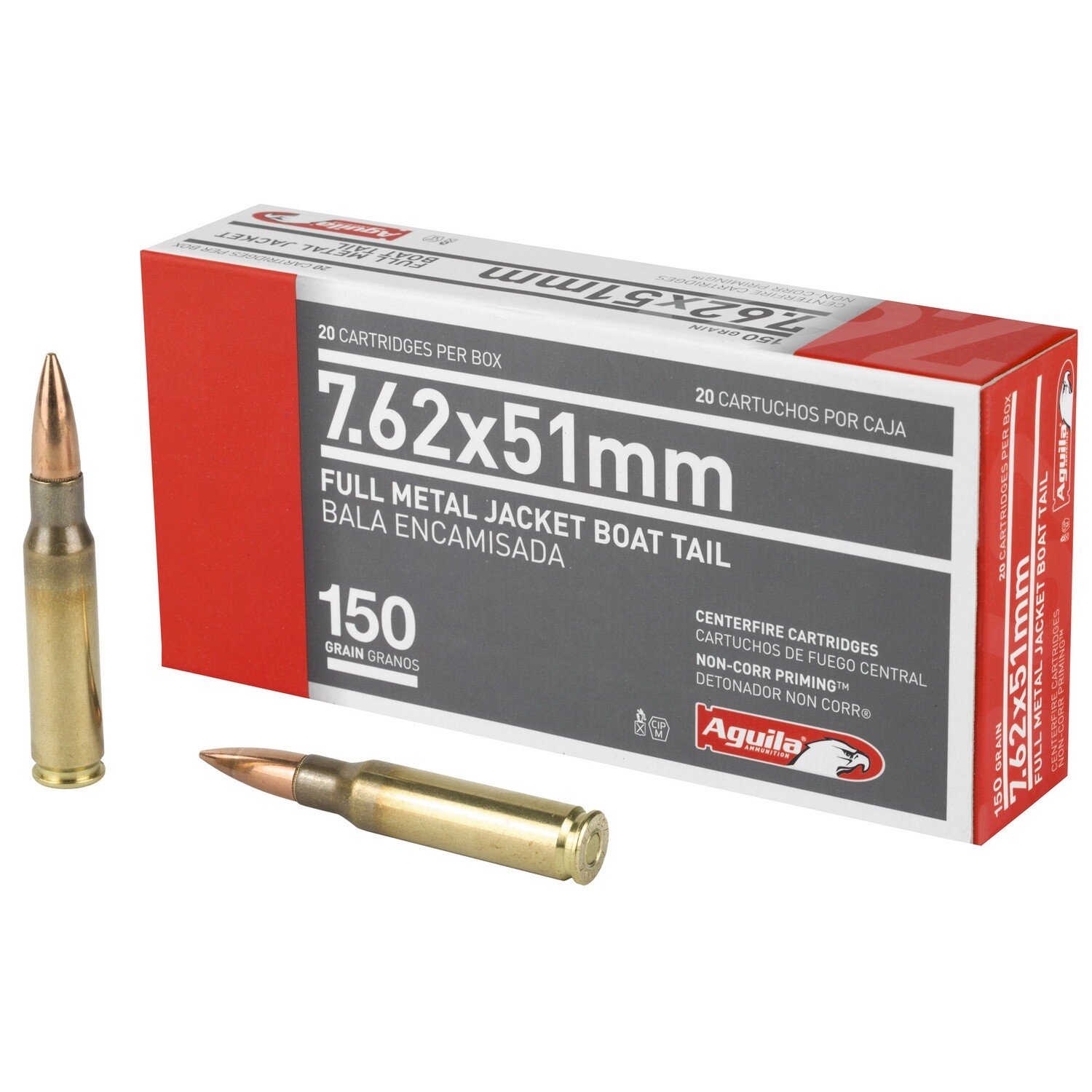 Aguila 762nato 150gr Fmjbt 20/500