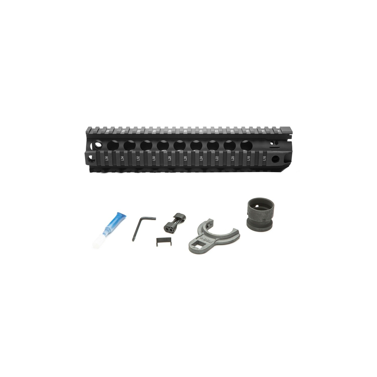 Bcm Gunftr Quad Rail 556 Blk, Size: 10