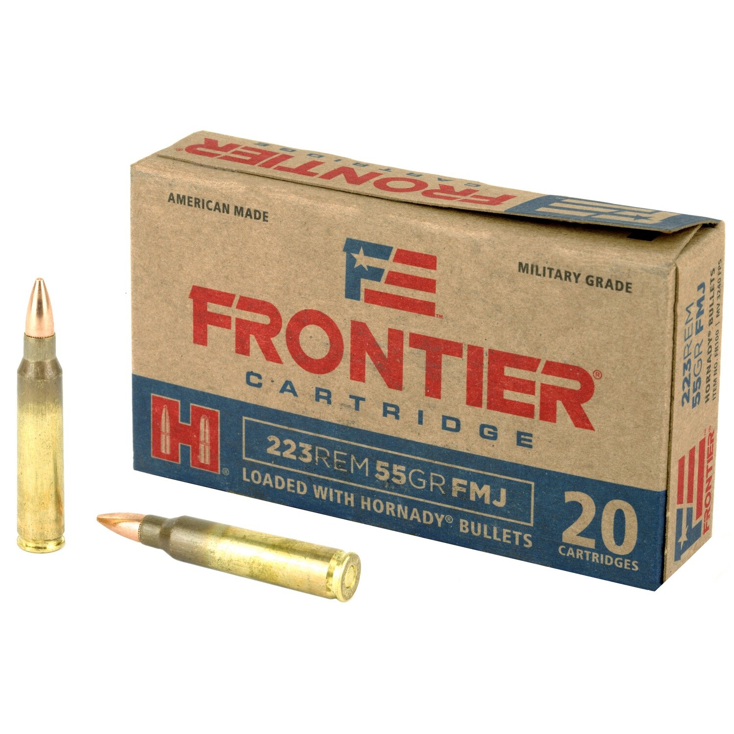 Frontier 223rem 55gr Fmj 20/500