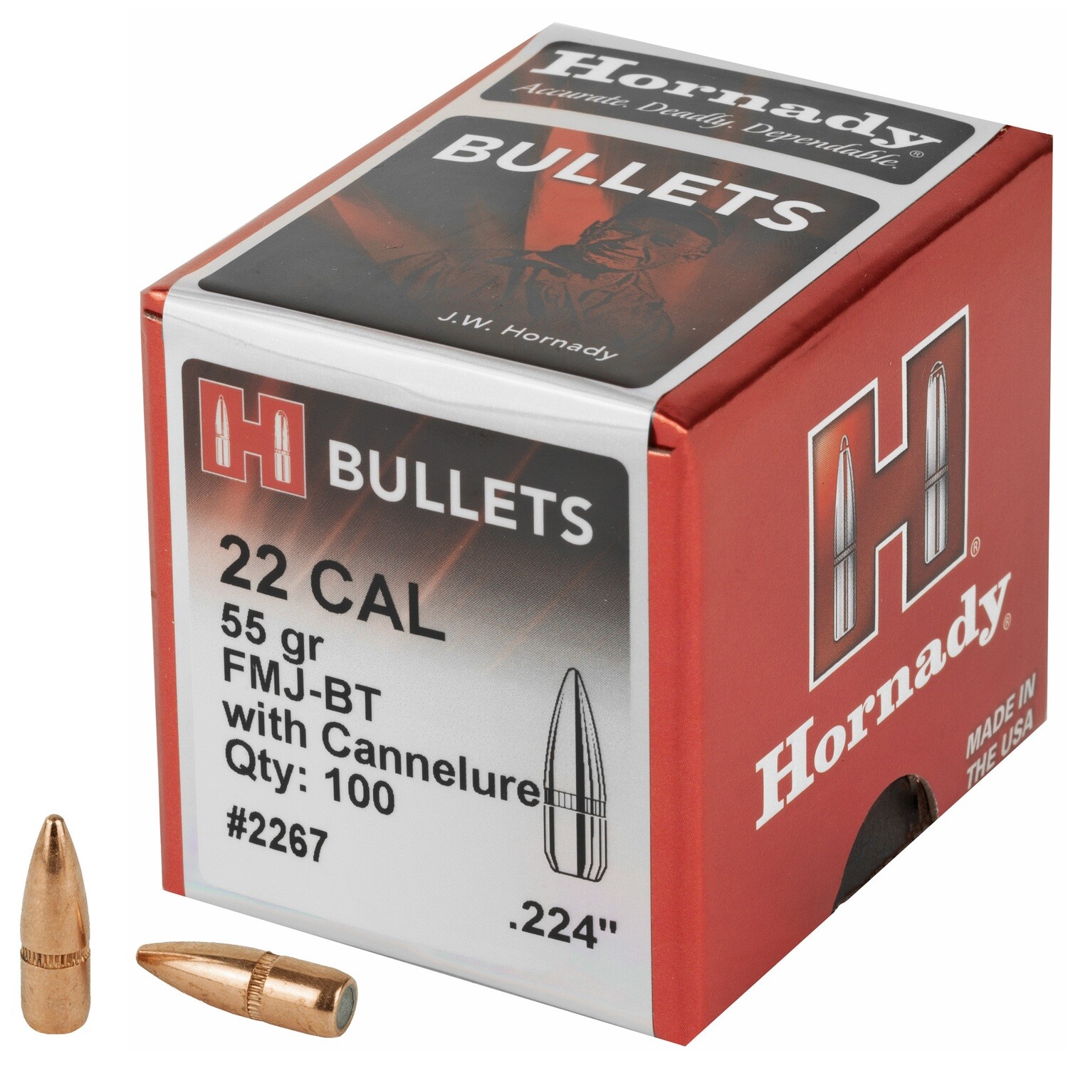 Hrndy 22cal .224 55gr W/c 100ct