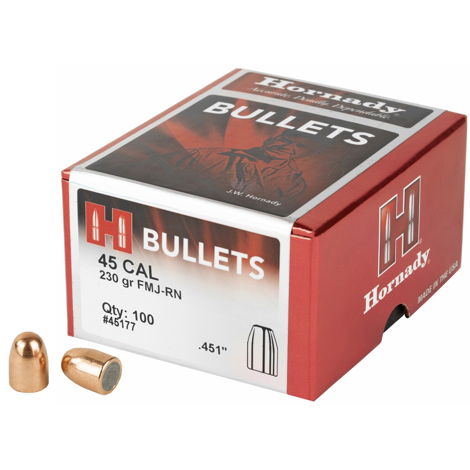 Hrndy Fmj-rn 45cal .451 230gr 100ct