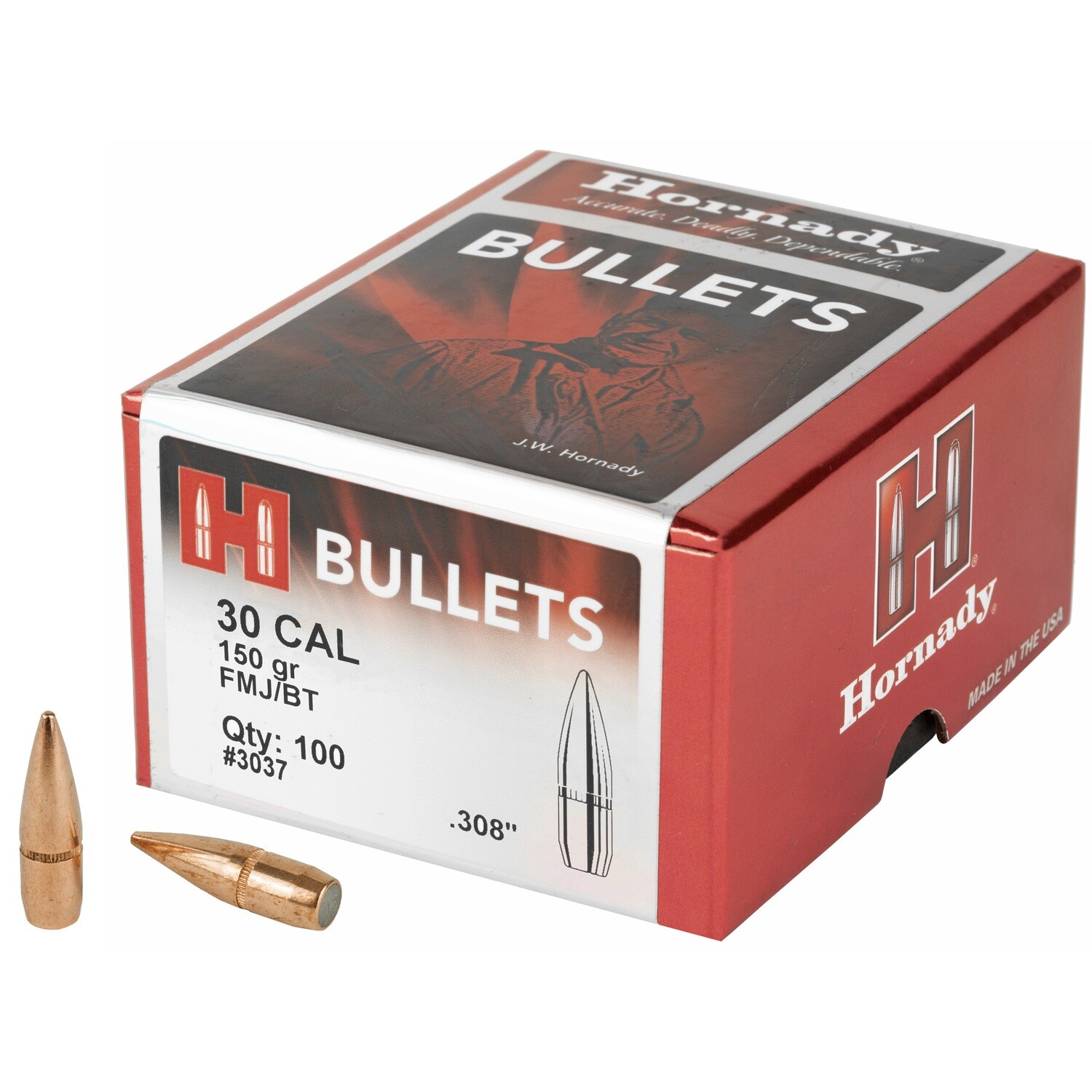 Hrndy Fmj-bt 30cal .308 150gr 100ct