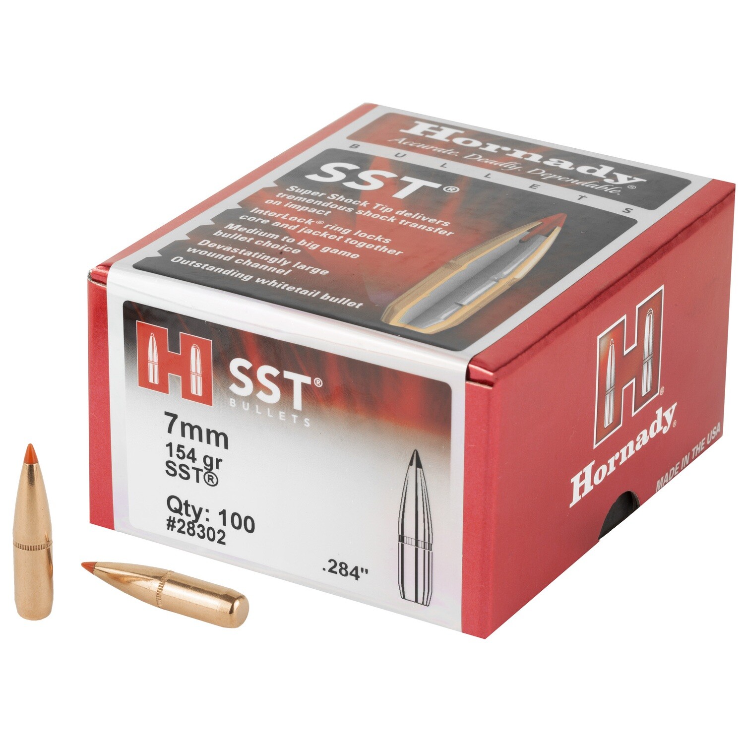 Hrndy Sst 7mm .284 154gr 100ct