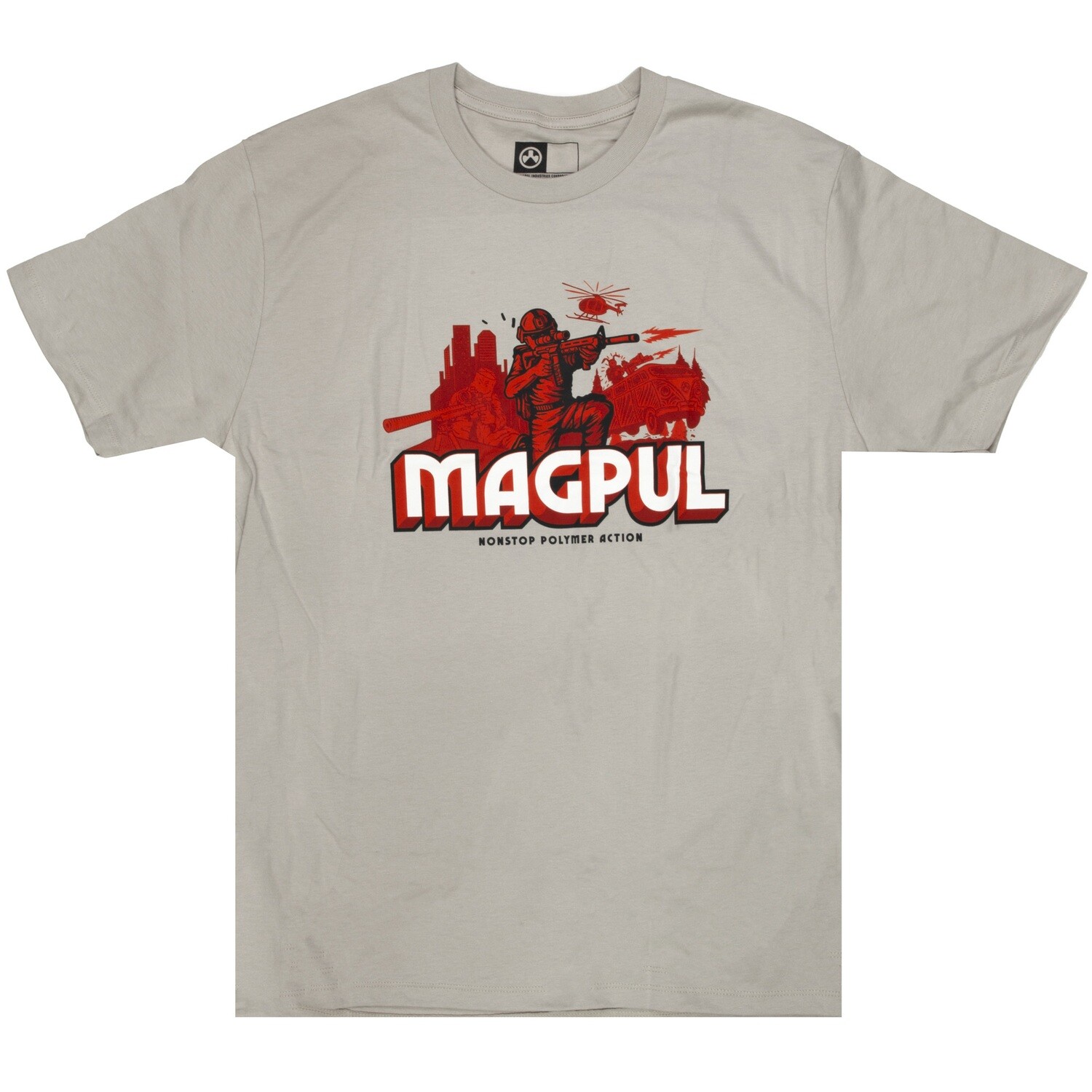 Magpul Polymer Action Tshrt Slvr, Size: 2XL