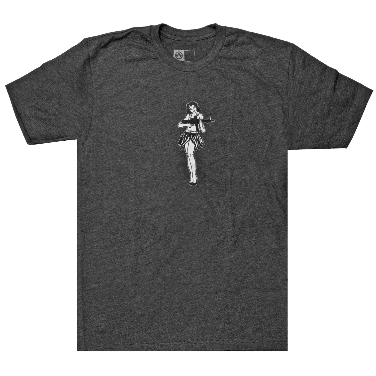Magpul Hula Girl Tshrt, Color/Finish: Charcoal, Size: 2XL