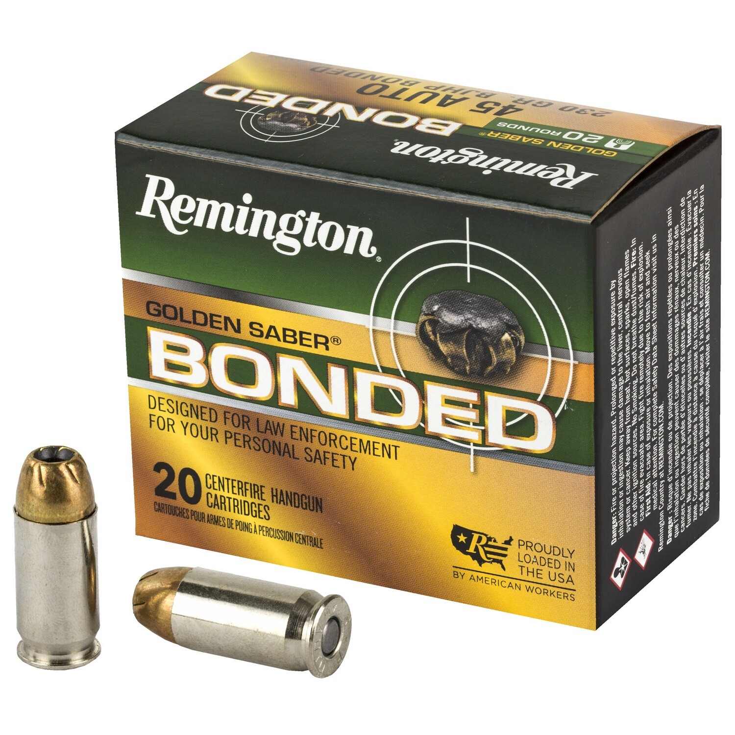Rem Golden Sbr 45acp 230gr 20/500