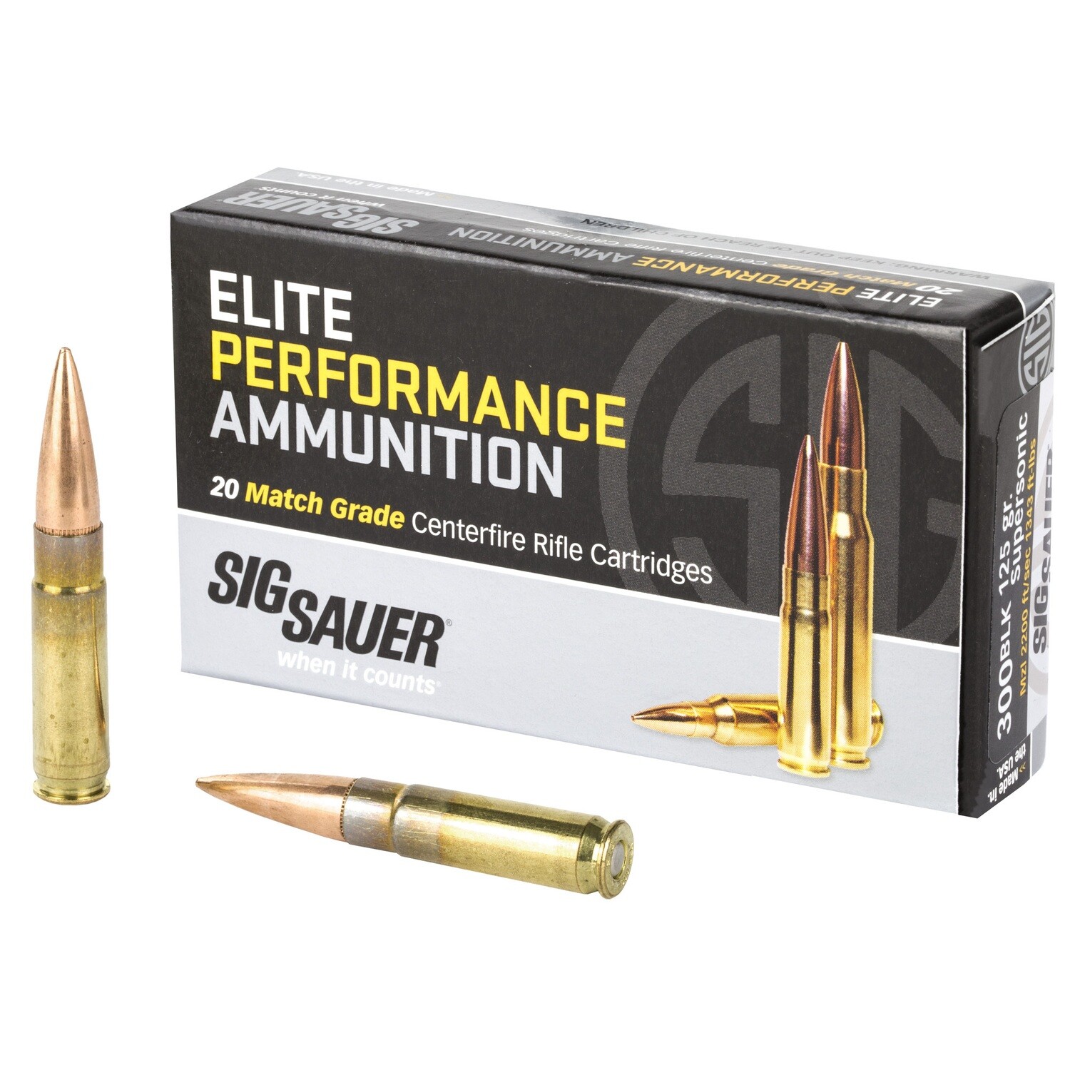 Sig Ammo 300blk 125gr Otm 20/500