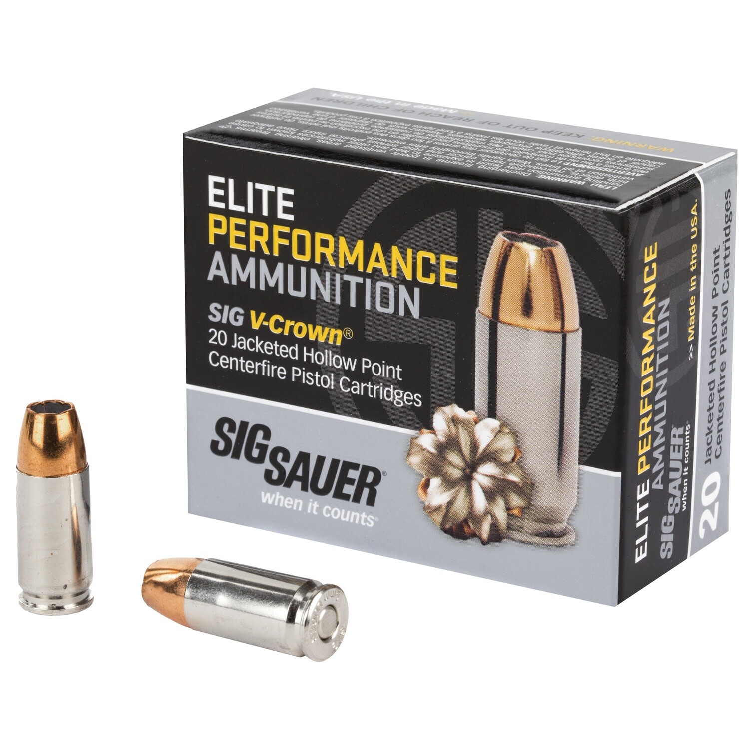 Sig Ammo 9mm 124gr Jhp 20/200