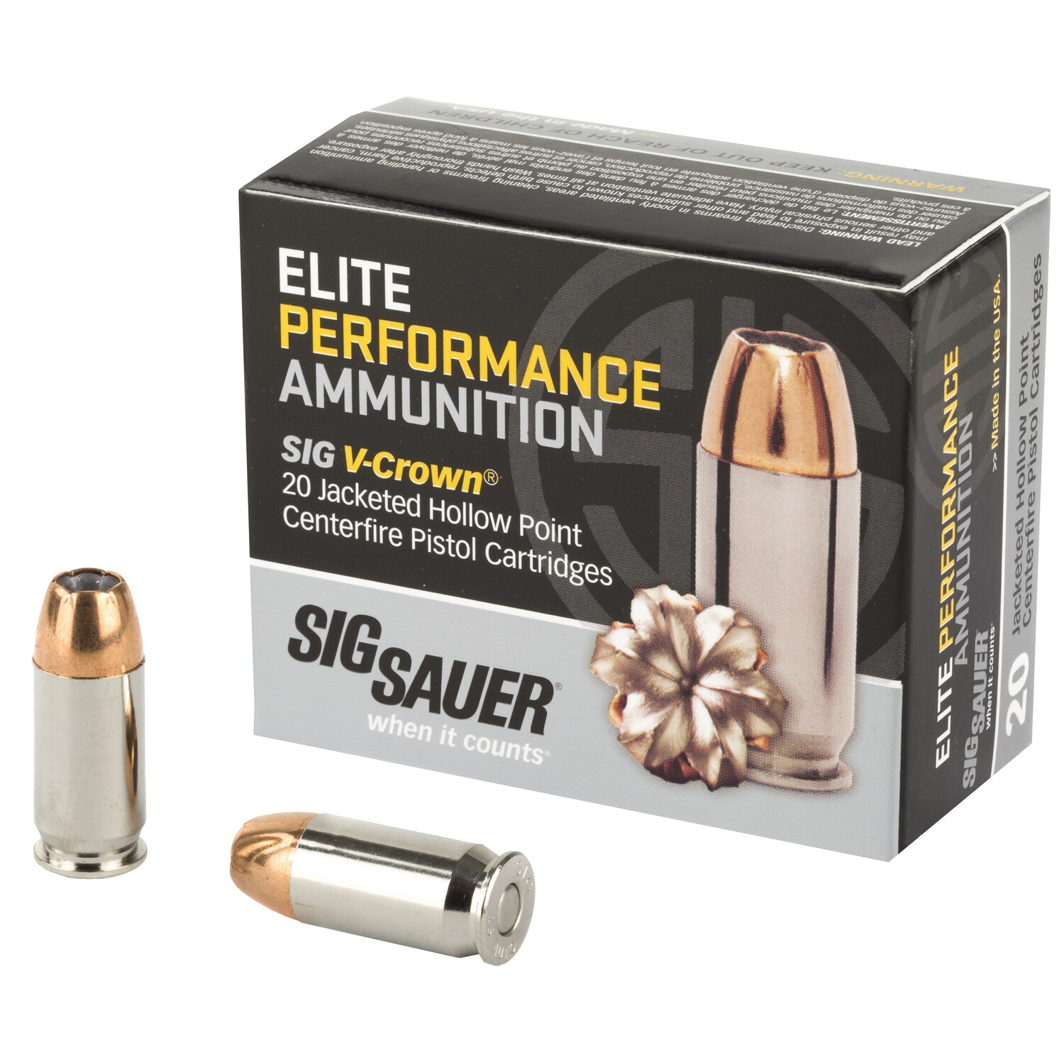 Sig Ammo 45acp 185gr Jhp 20/200