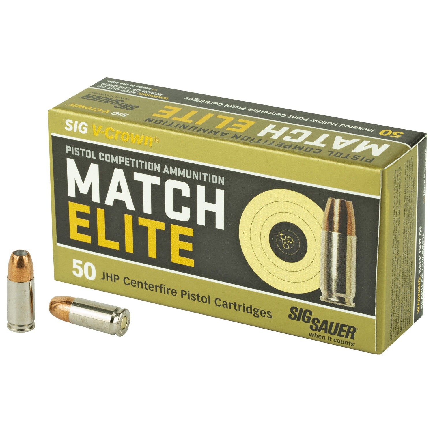 Sig Ammo 9mm 115gr Jhp 50/1000