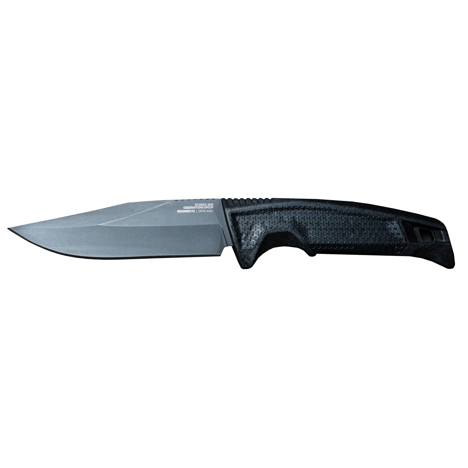 Sog Recondo Fx Straight Edg 4.6", Color/Finish: Black
