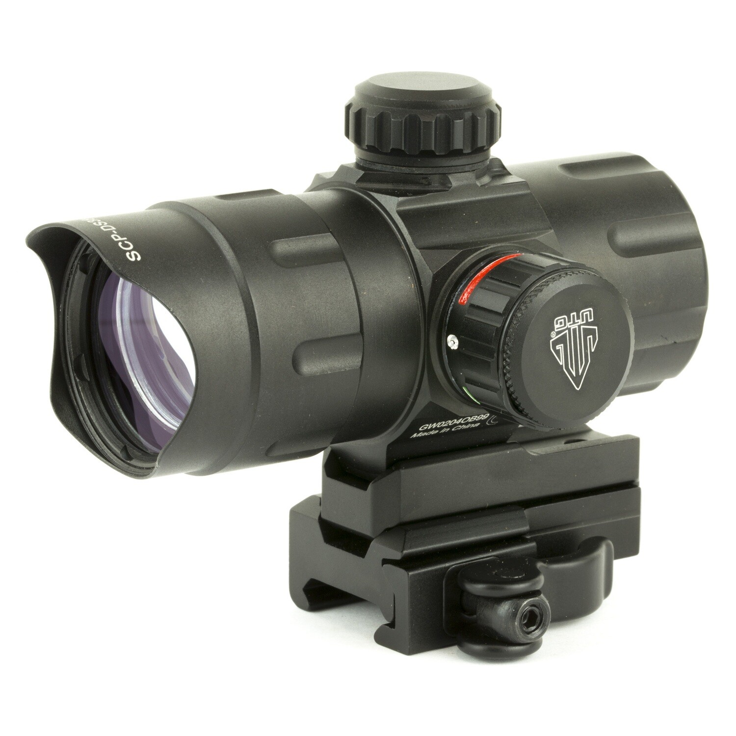 Utg 4.2" Ita T-dot W/qd Mount Rd/grn