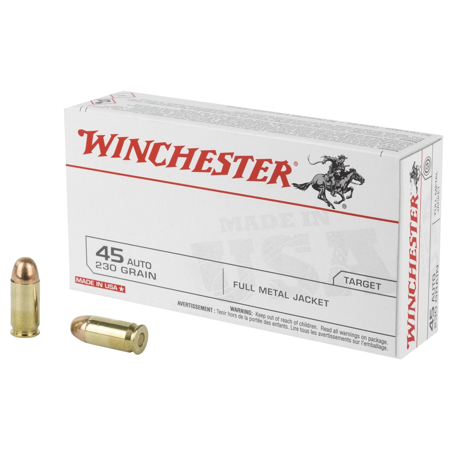Win Usa 45acp 230gr Fmj 50/500