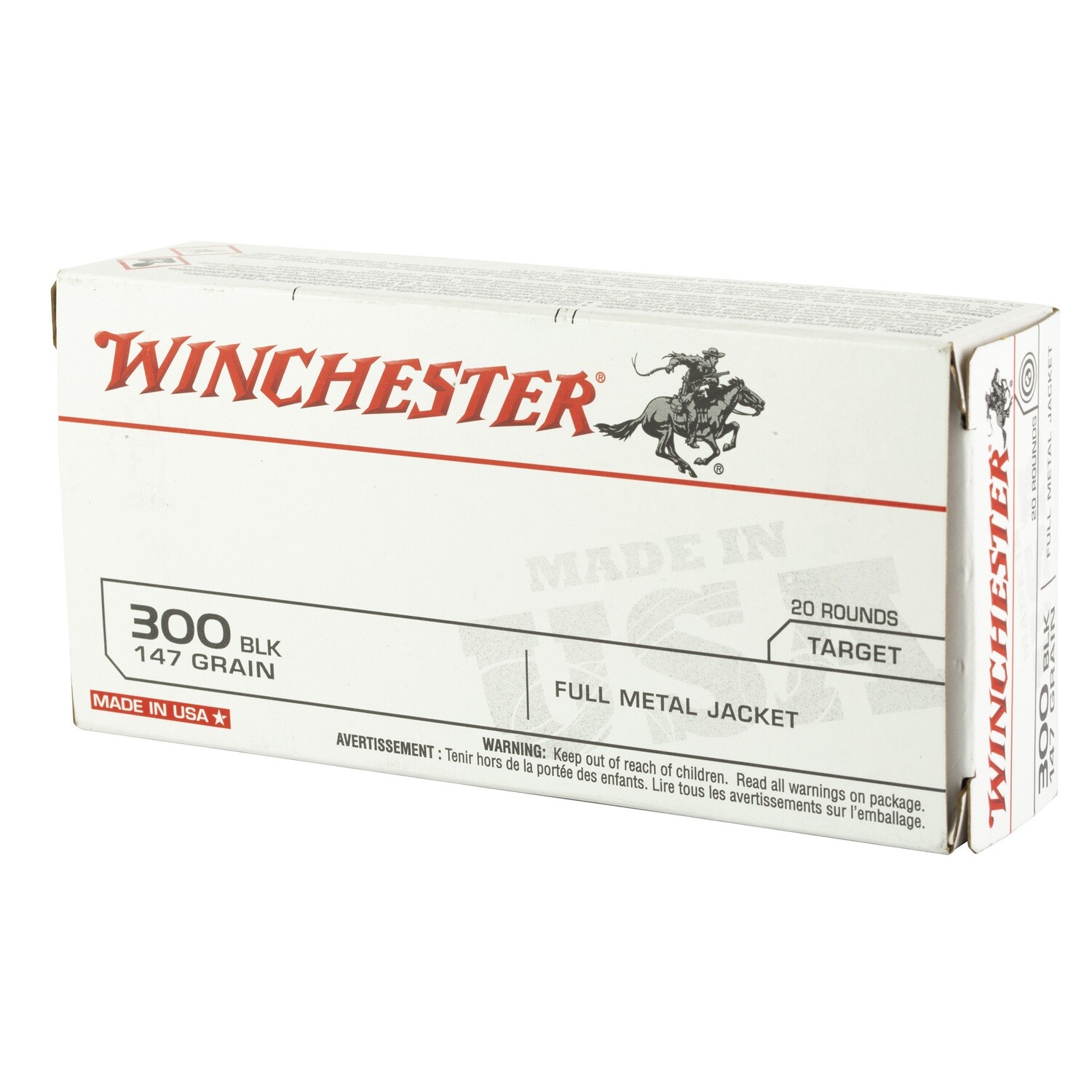 Win Usa 300 Blk 147gr Fmj 20/200