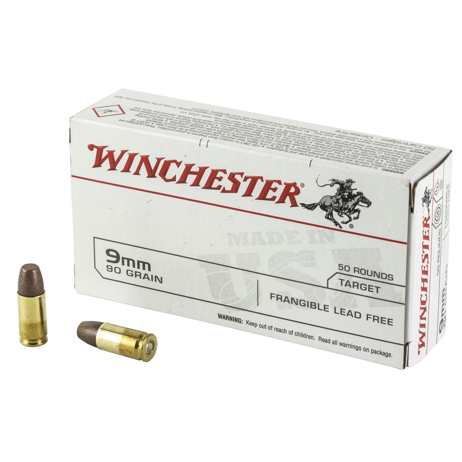 Win Usa 9mm 90gr Frangible Lf 50/500