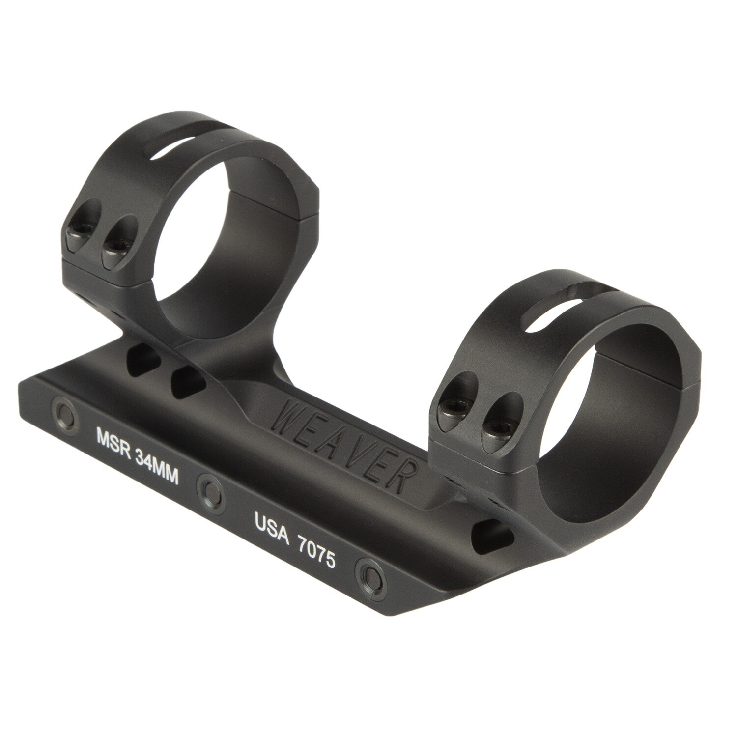 Weaver Fixed Msr Mount Matte, Size: 34mm
