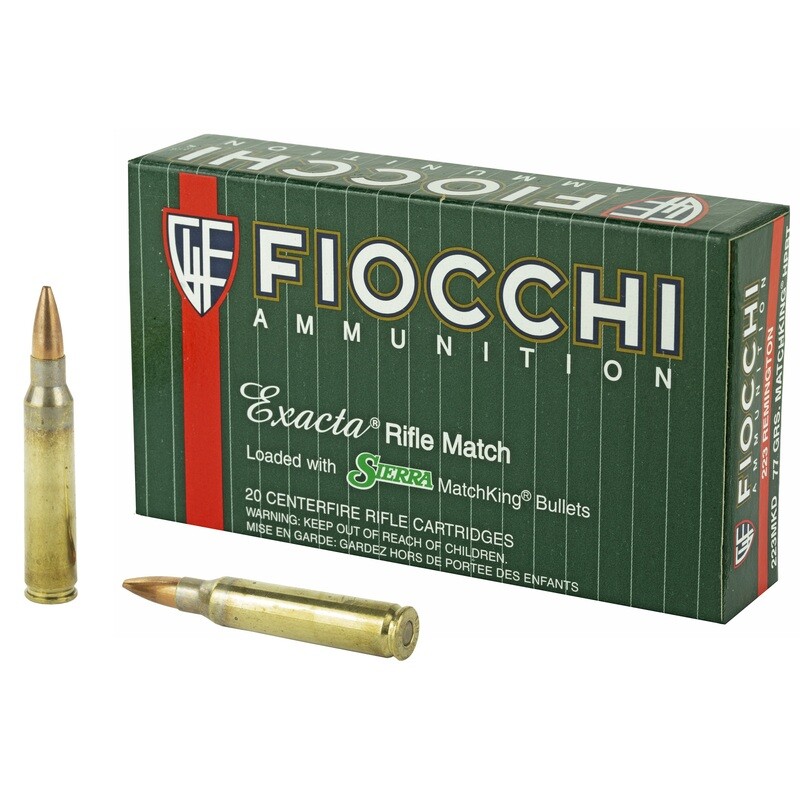 Fiocchi 223rem 77gr Hpbt Mk 20/200 Fiocchi 223rem 77gr Hpbt Mk 20/200