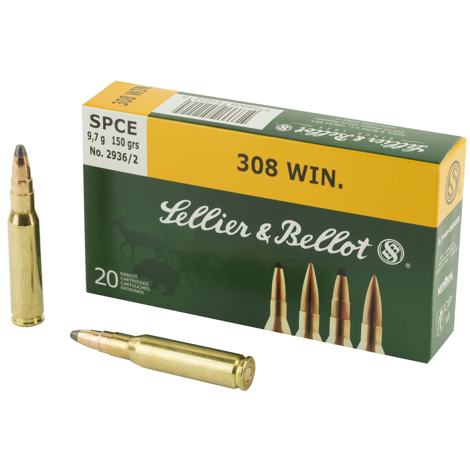 S&b 308win 150gr Spce 20/500